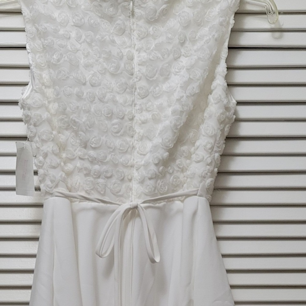 Helena & Harry IV Co Girls White Rosette Bodice Formal Dress Size 12 NWT 2178 - Picture 5 of 12